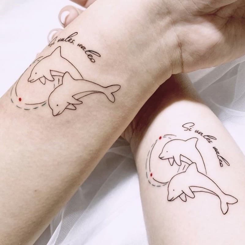 부산타투 서면타투 우정타투 돌고래타투 - 1