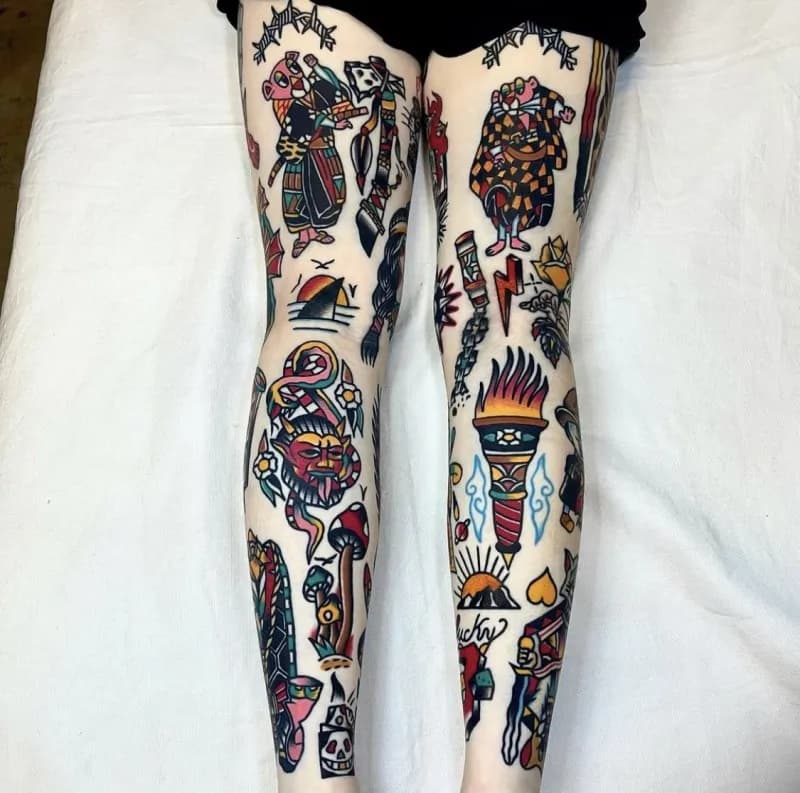 올드스쿨 긴다리