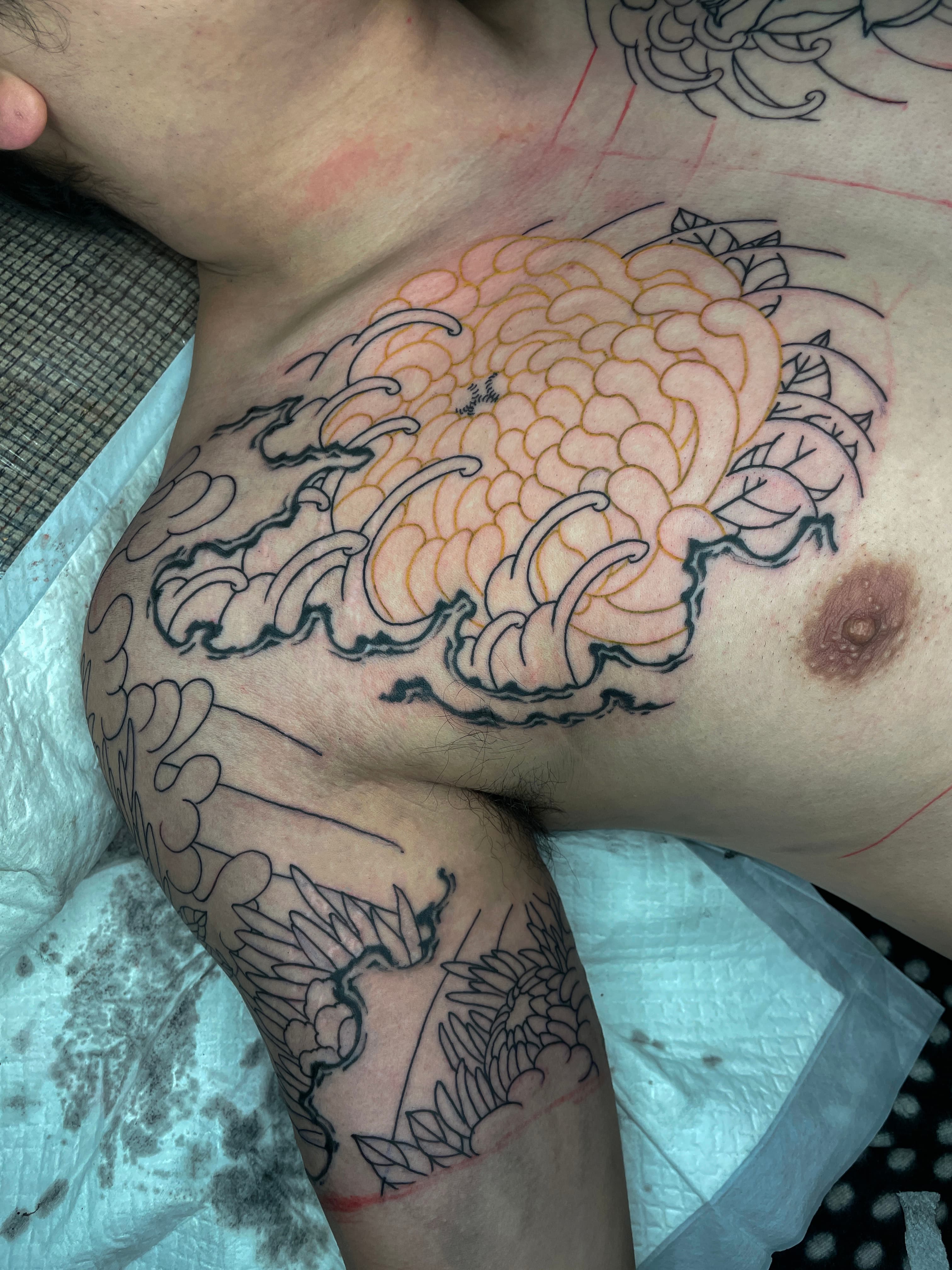 가슴반팔 라인 - 1