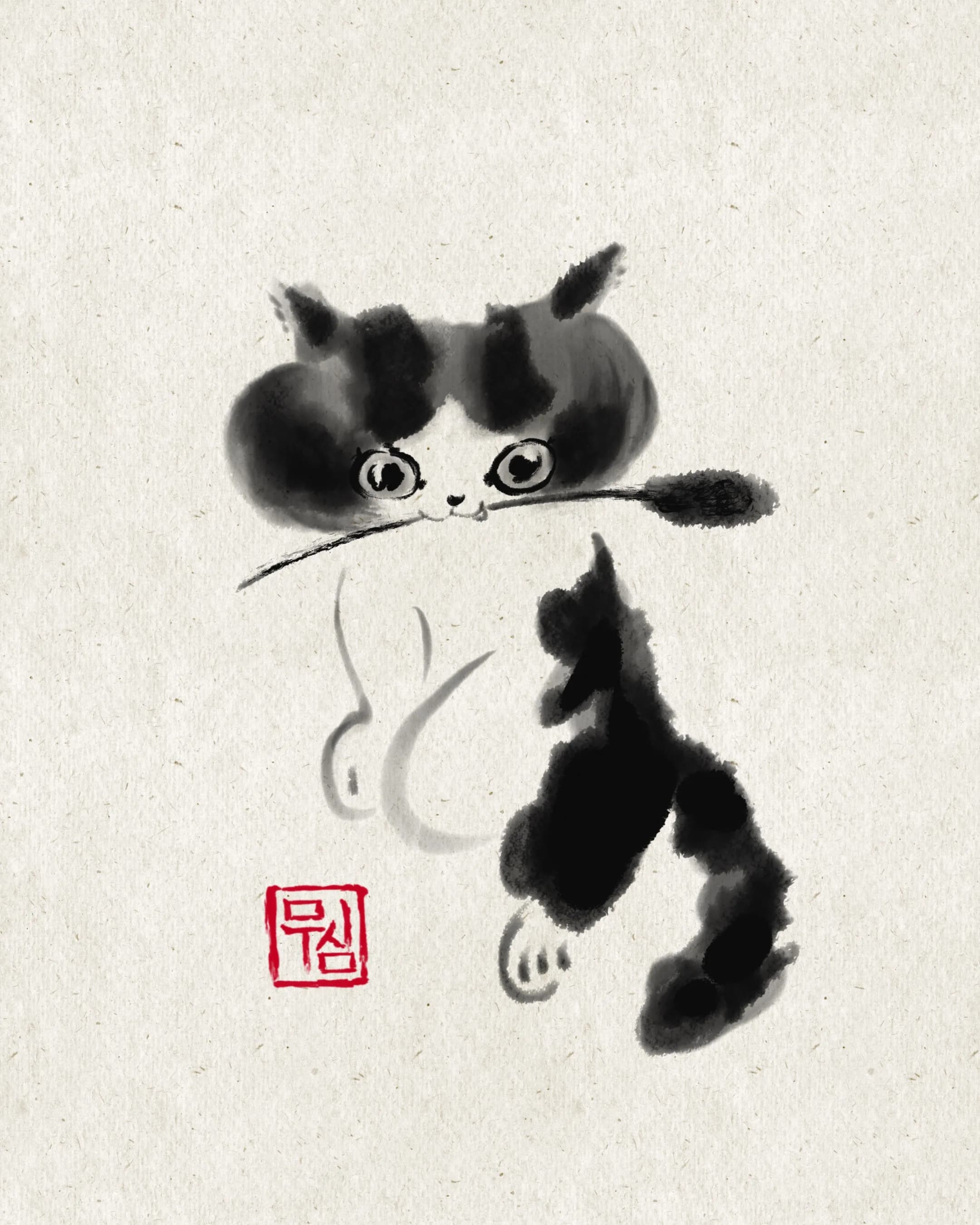 무심 오리엔탈 작은 고양이 - 1