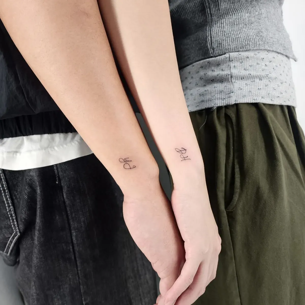 커플 이니셜 레터링 - 1