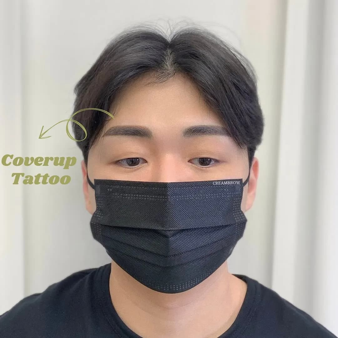 남자 오렌지 잔흔 커버업🍊