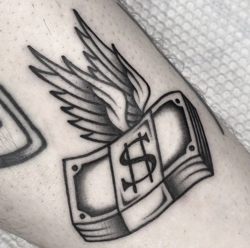 블랙스쿨 올드스쿨 달러타투