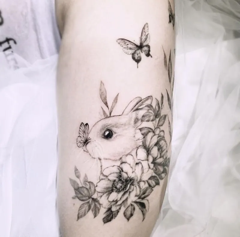 부산타투 서면타투 토끼타투 감성타투