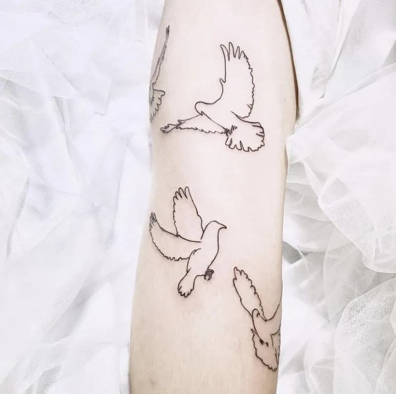 부산타투 서면타투 비둘기타투 감성타투 미니타투