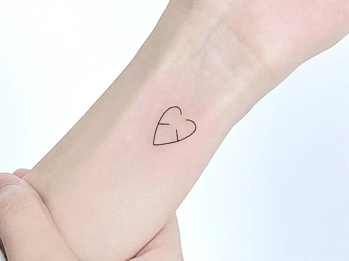 인천타투 주안타투 하트타투 갑골문자타투 - 1