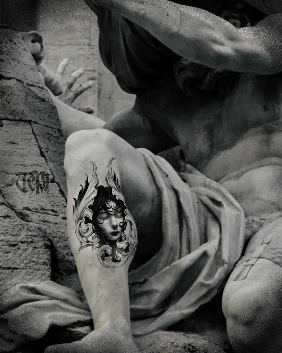 앤틱 타투, 바로크, 오너먼트 인물