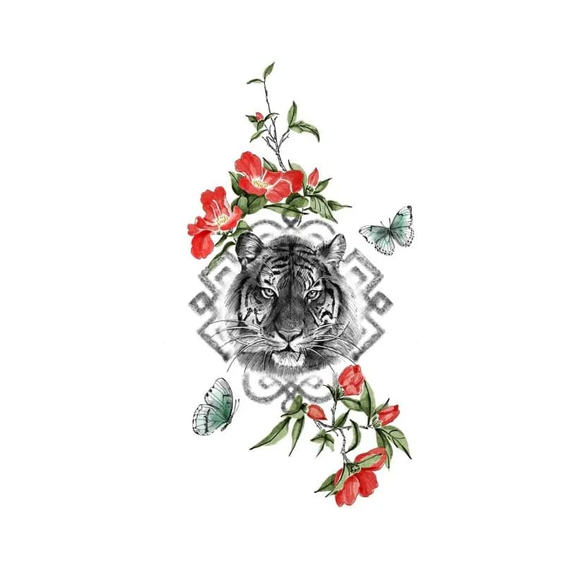 동양풍 기하학 도안 할인 nimm_tattoo - 1