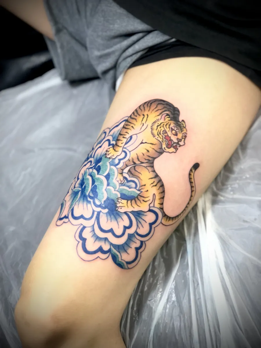 묘당타투 호랑이 시리즈