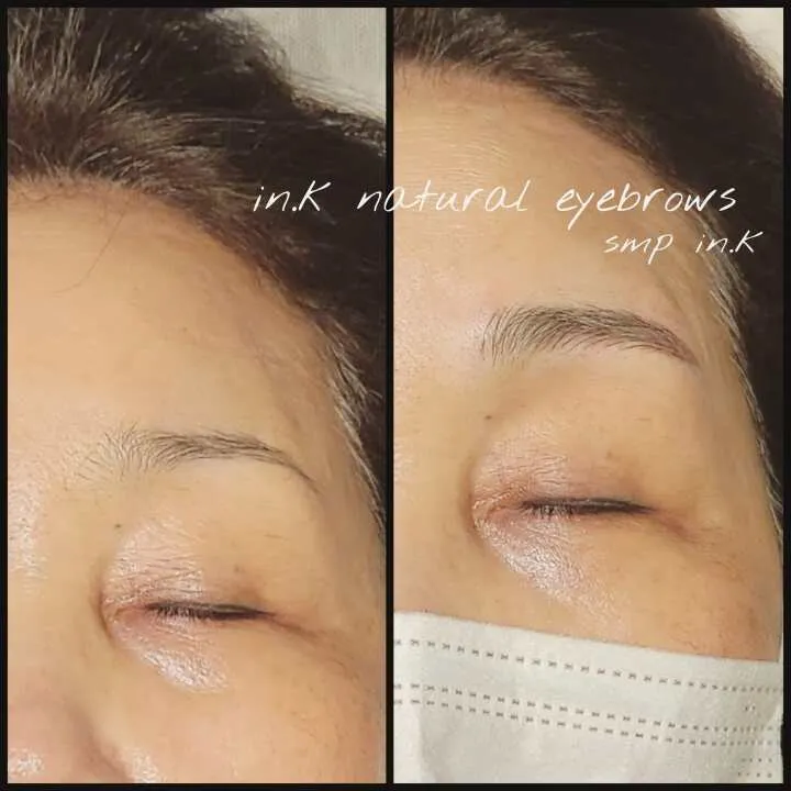 여자자연결눈썹