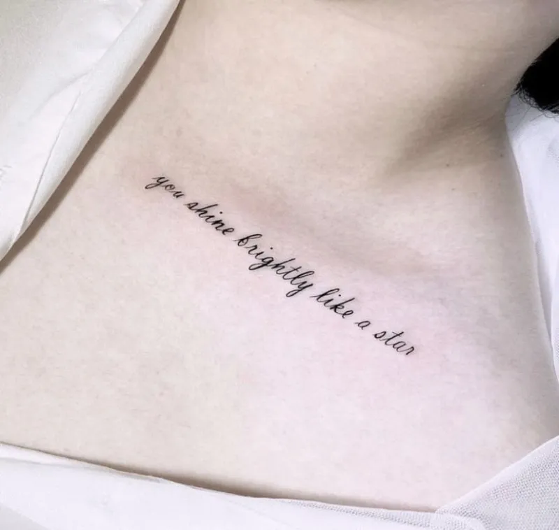 부산타투 서면타투 레터링타투 쇄골타투