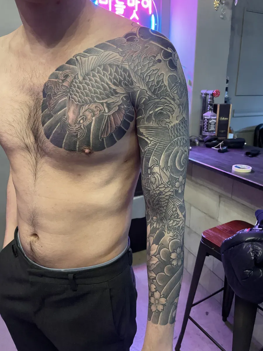 양스럽지 않은 고급 이레즈미 남자의 무게감을 더해. 가슴긴팔 재패니즈 - 1