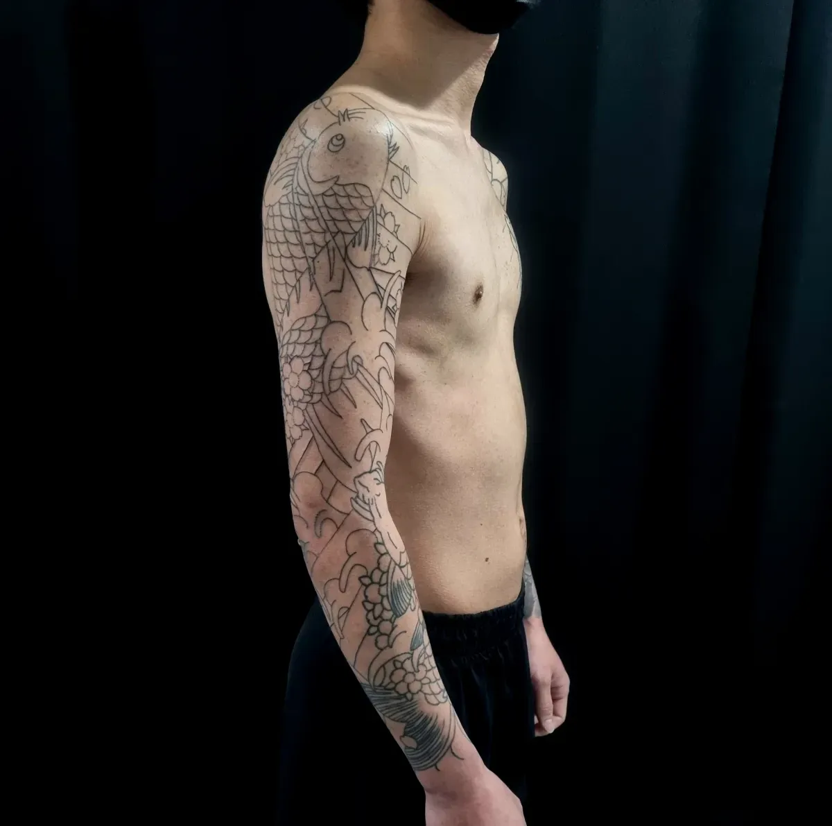 이레즈미 긴팔타투 (잉어타투) - 1