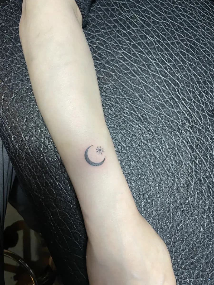 커플미니 타투 - 1