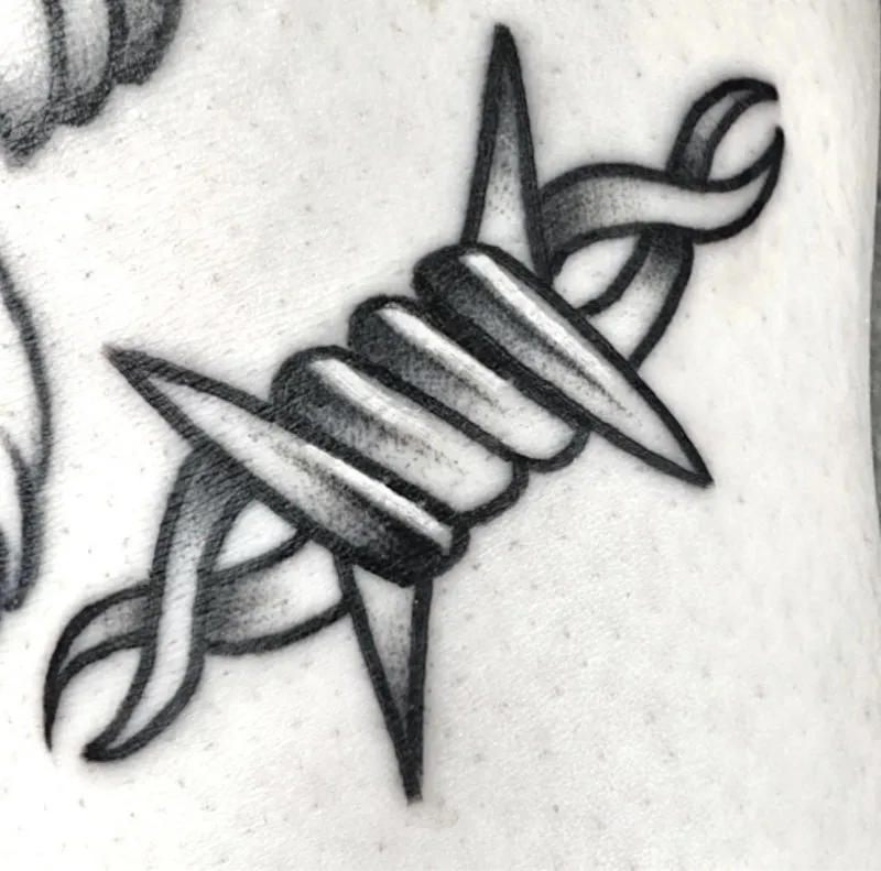 블랙스쿨 올드스쿨 철사타투