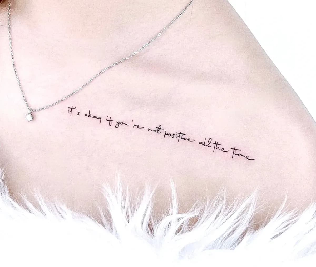 인천타투 주안타투 레터링타투 쇄골타투 - 1