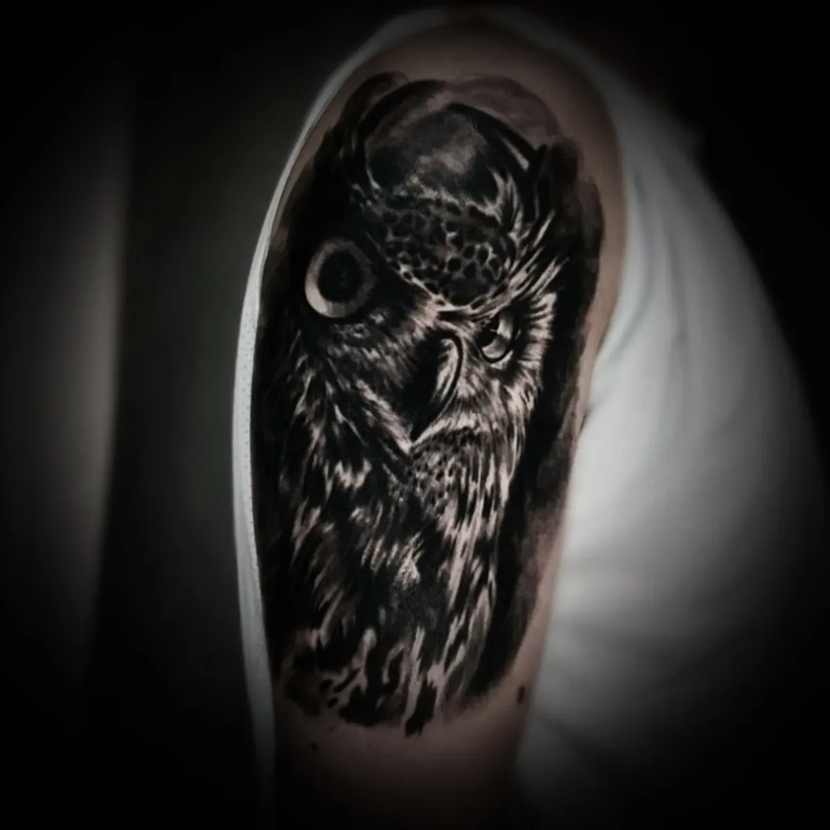 부엉이타투 커버업 - 1