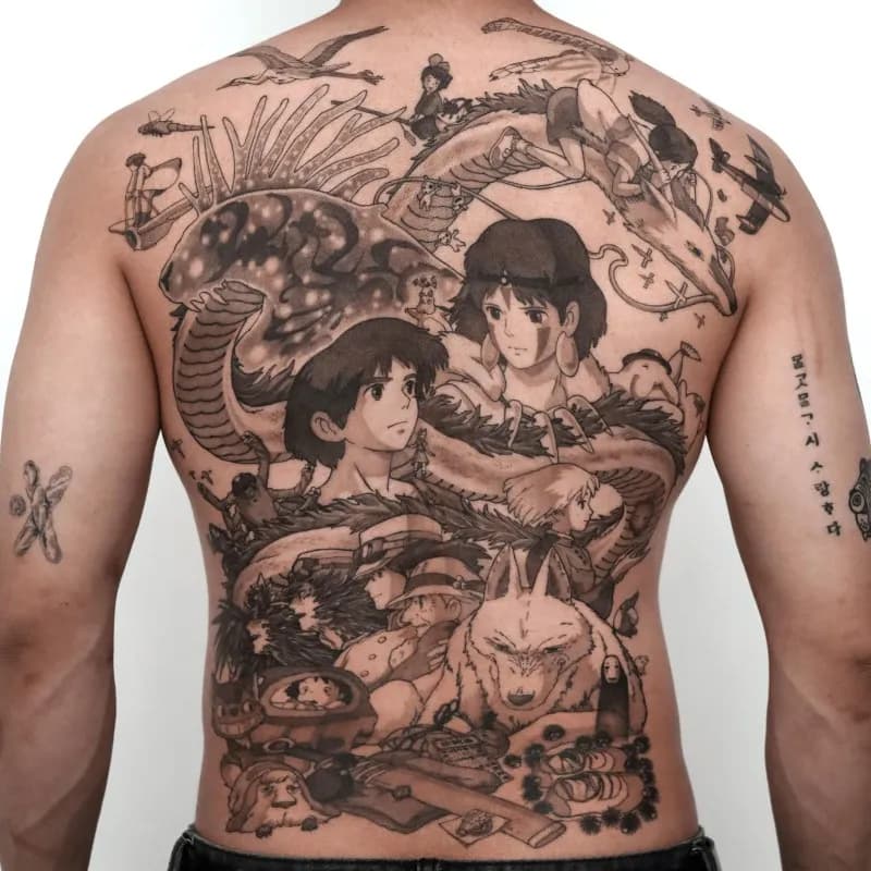 지브리 타투 - 1