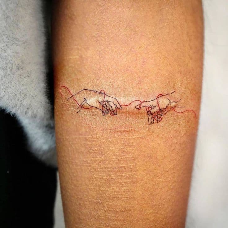 자연스럽게 이어진 커버업타투