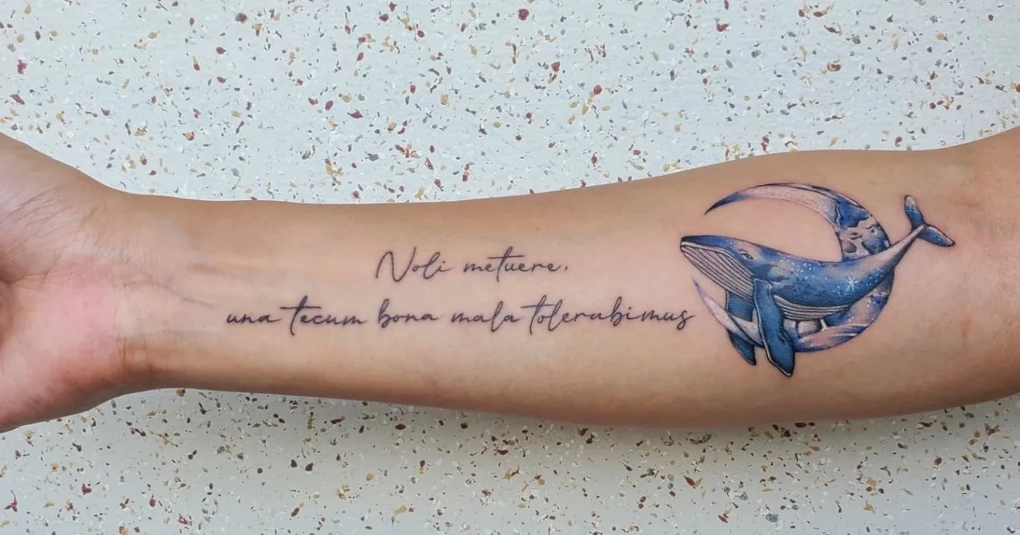 고래타투 레터링