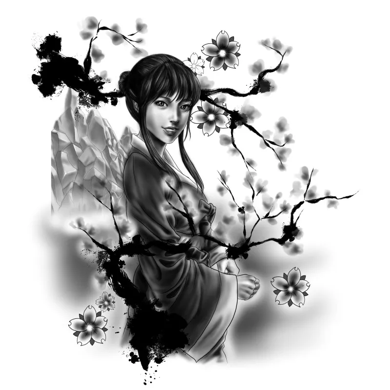 견우와 직녀 도안(직녀)