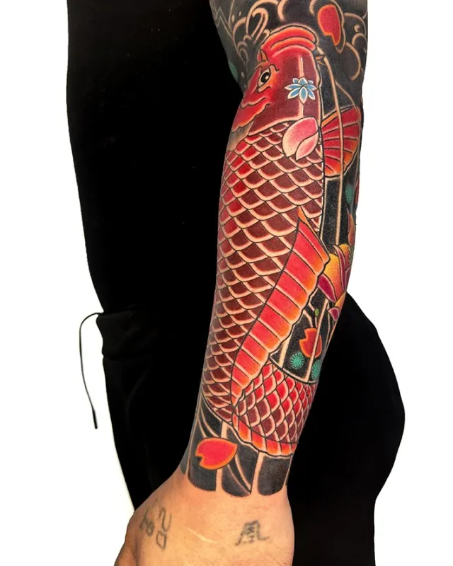 이레즈미 긴팔연장 잉어타투 컬러타투 부천타투 인천타투 시흥타투 제로타투 - 1