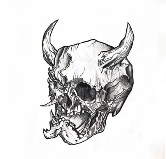 해골한야 도안입니다