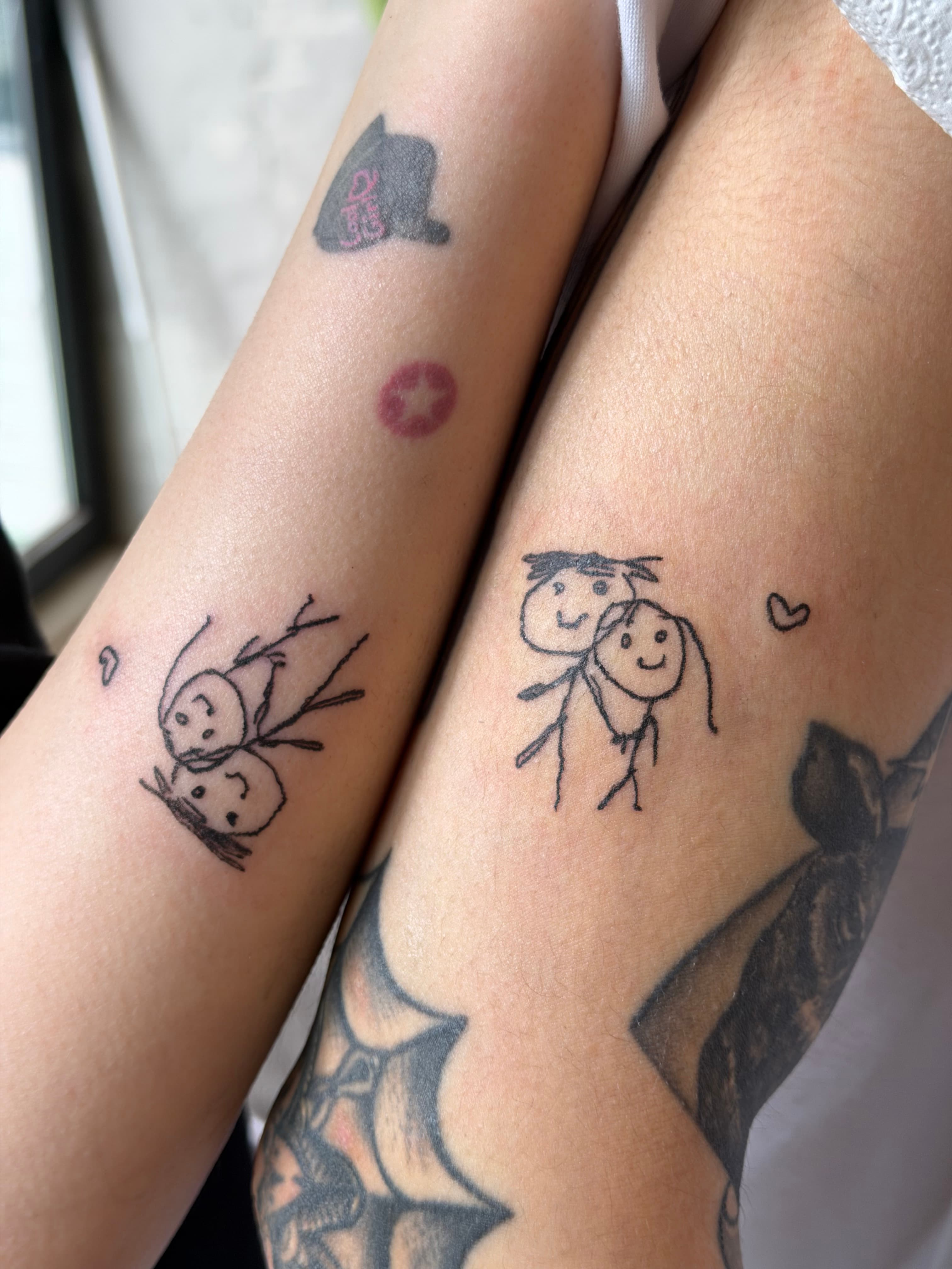 낙서타투,그림타투,커플타투