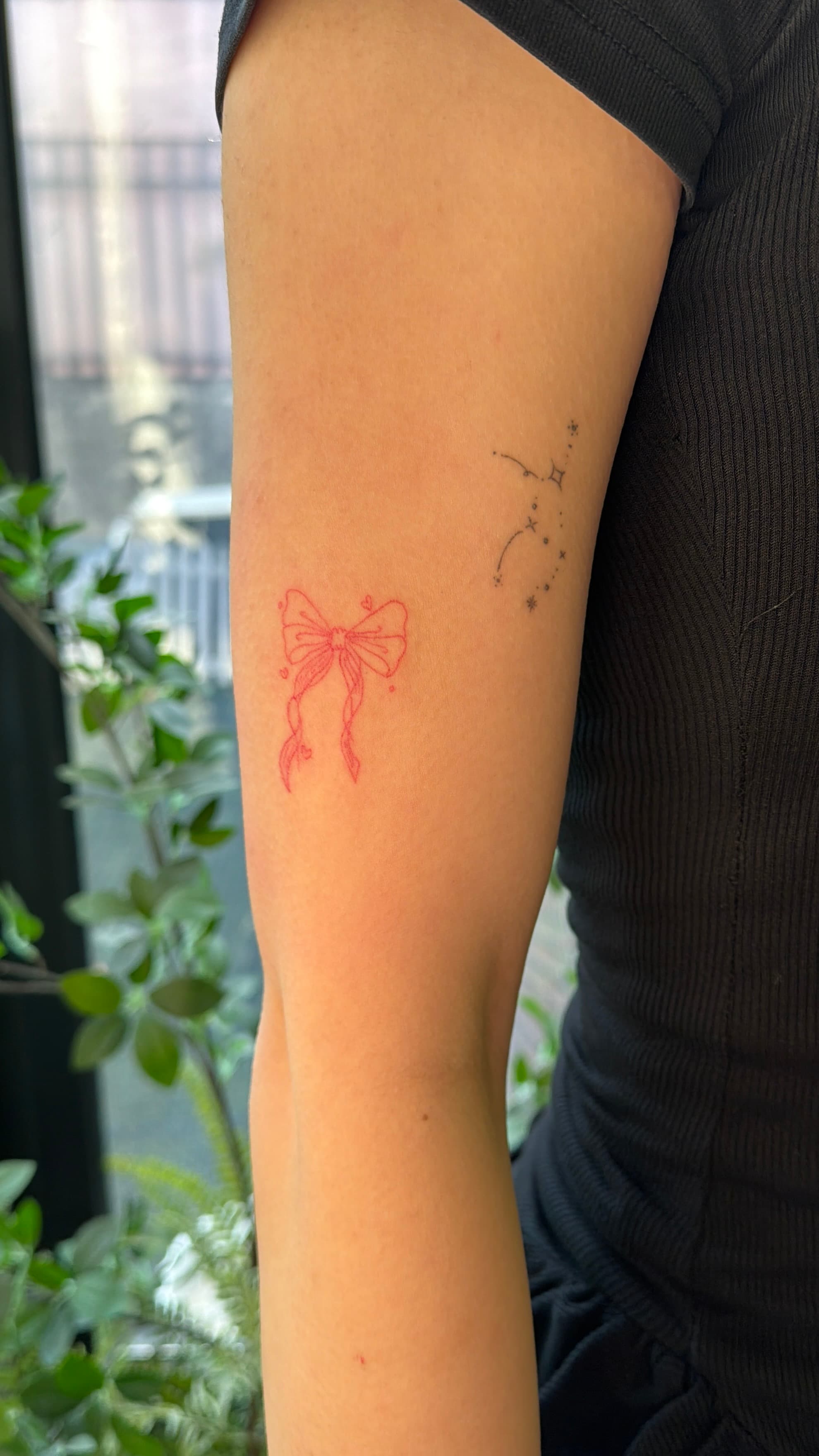 리본타투,핑크타투