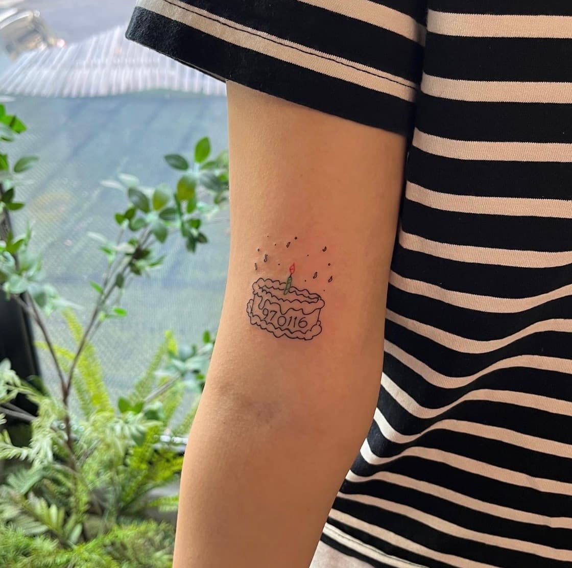 케이크타투,생일타투