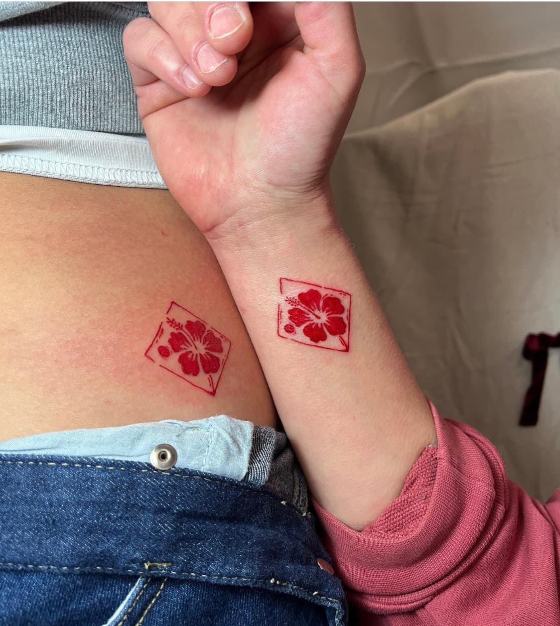 무궁화 타투,꽃타투