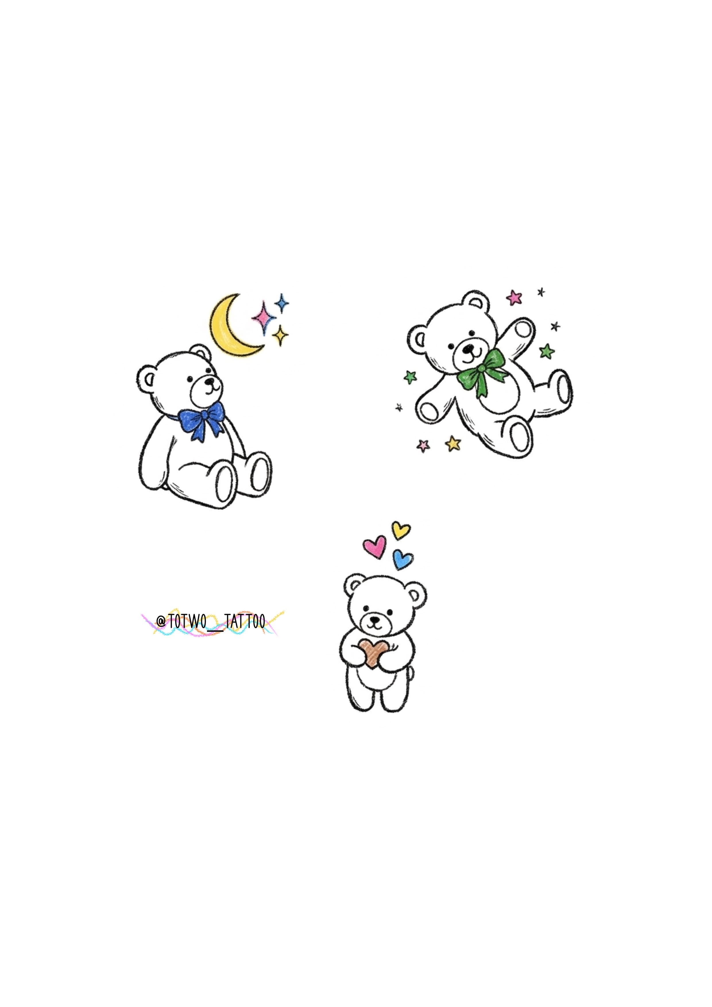 곰인형 타투,곰돌이타투