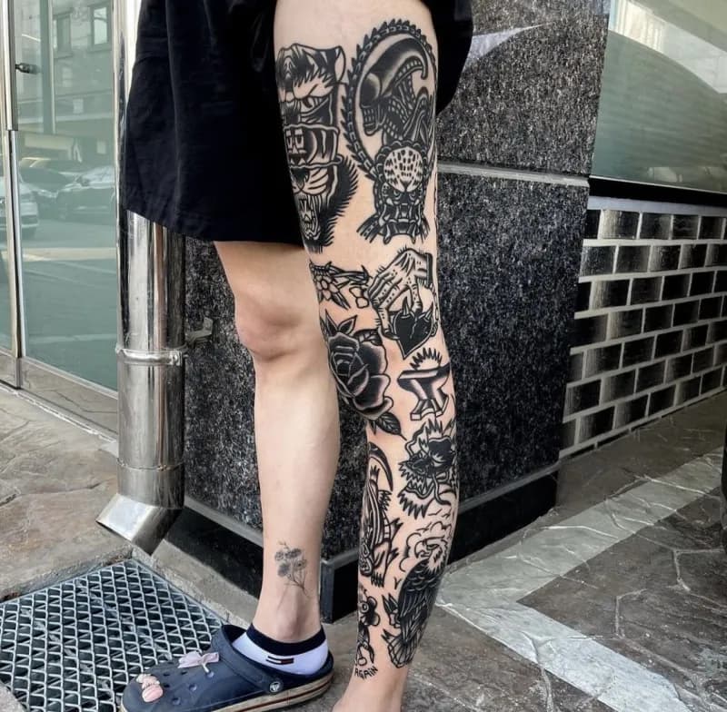 올드스쿨 긴다리