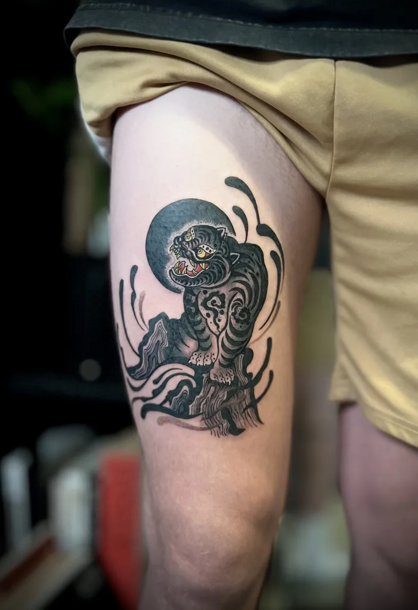 묘당타투 호랑이 - 1