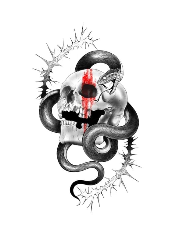 해골,뱀 - 1