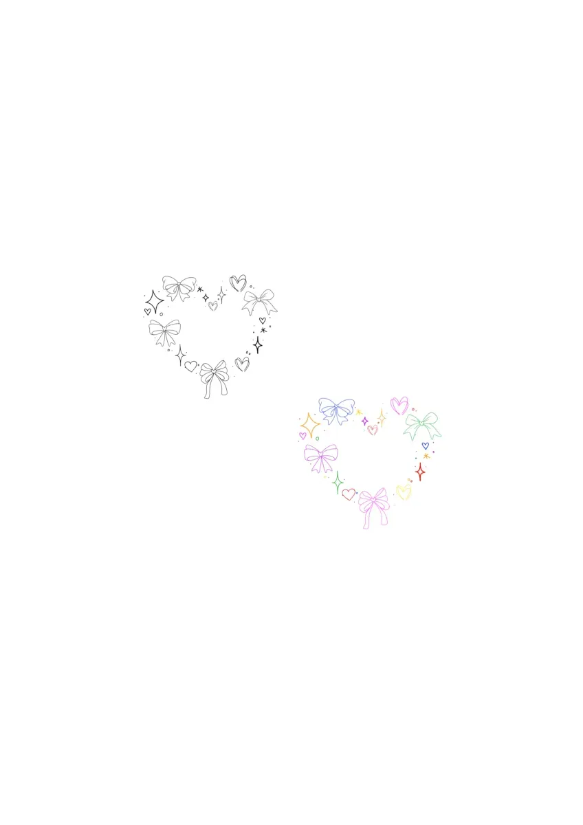 리본타투,컬러타투 - 1