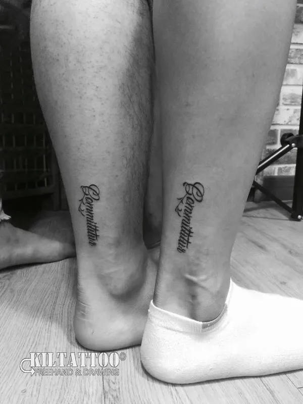 커플타투(레터링) - 1