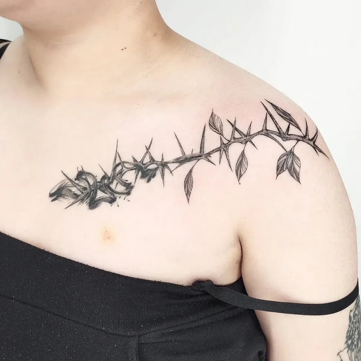 어깨 가시타투 - 1