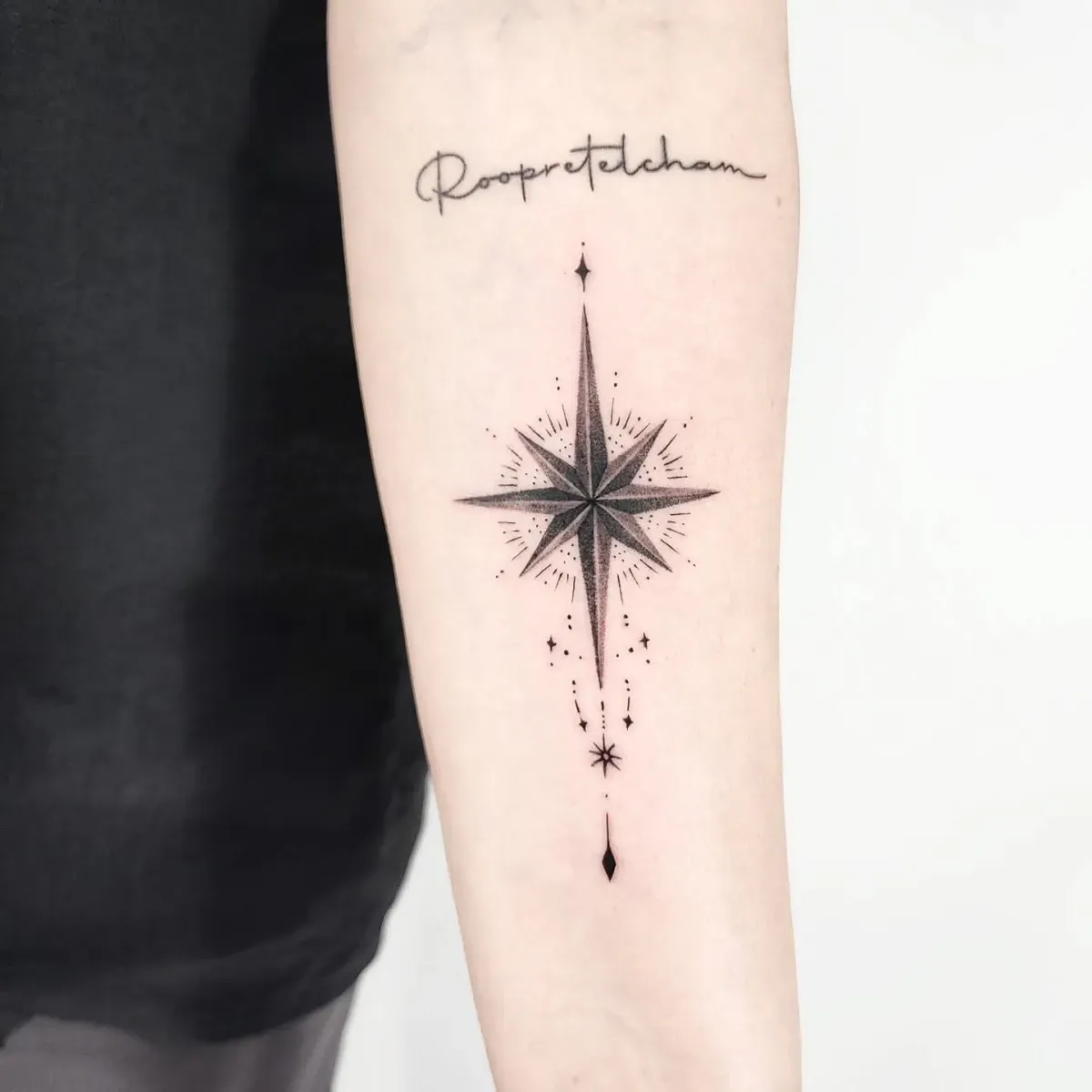 점묘 나침반타투 - 1