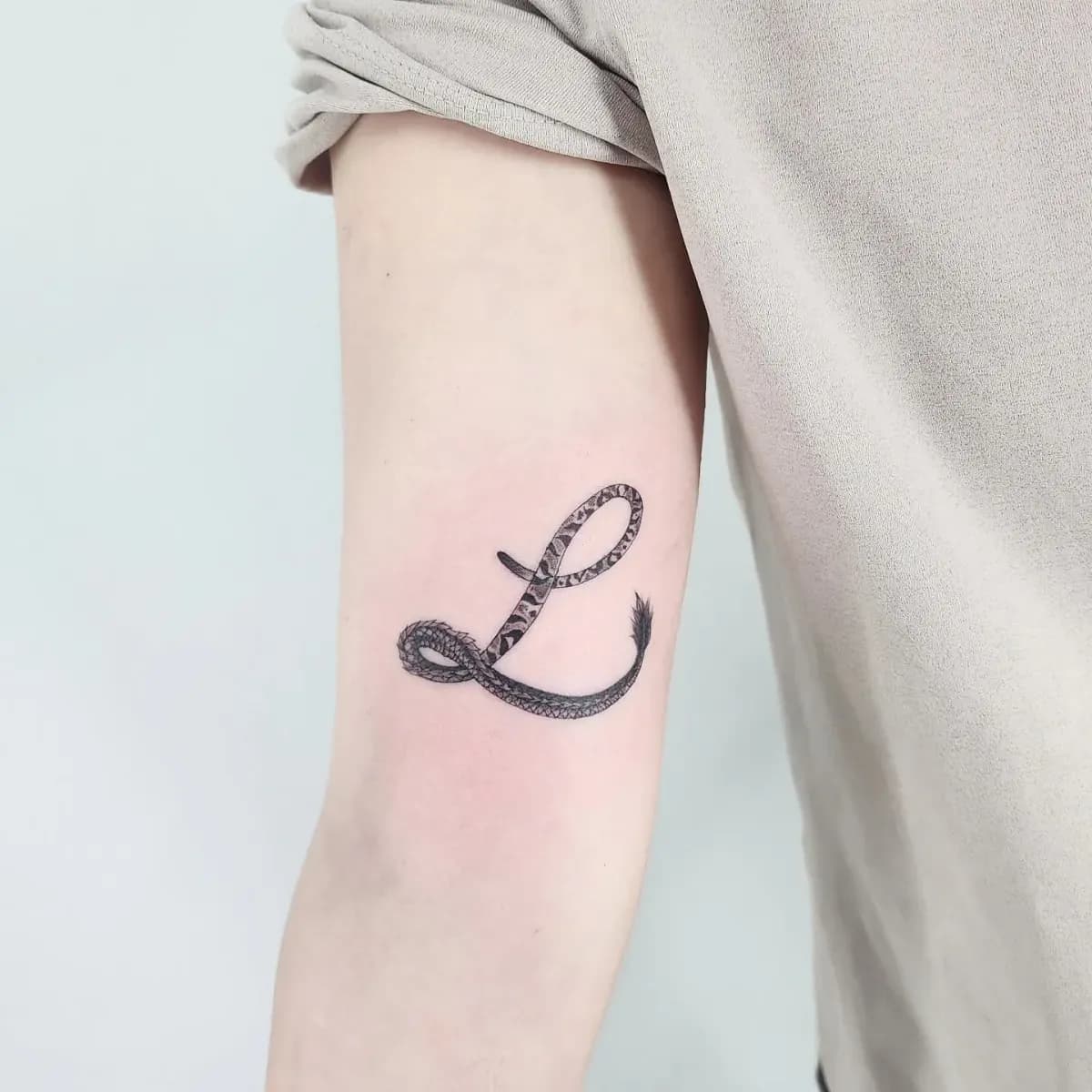 가족 띠 레터링타투 - 1