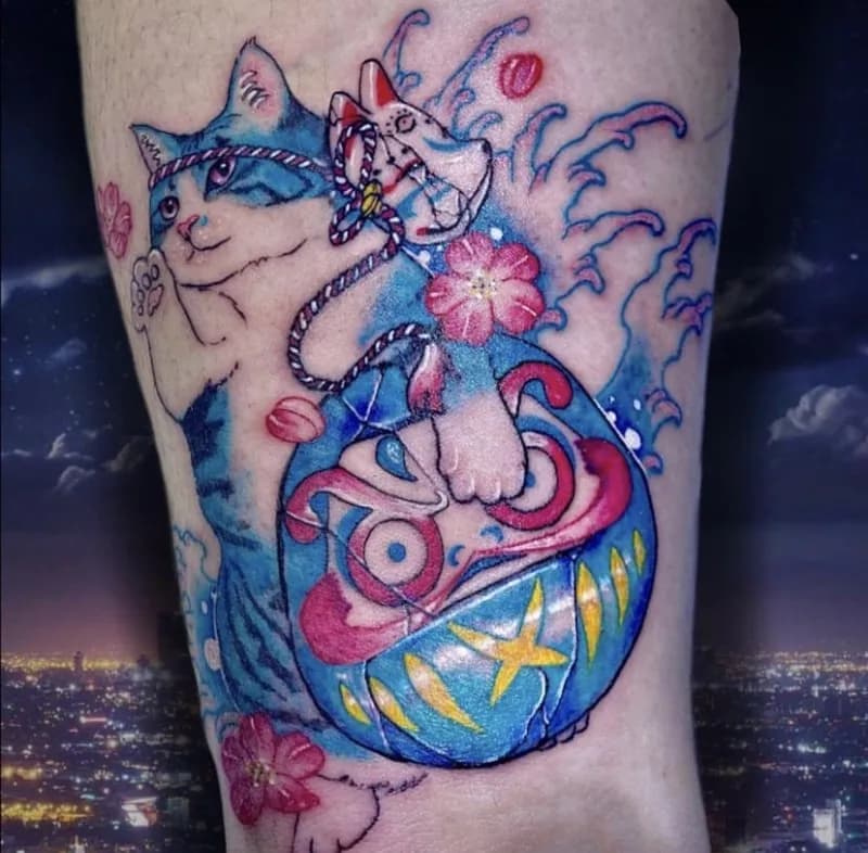 부산타투 서면타투 네코타투 컬러타투 감성타투 - 1