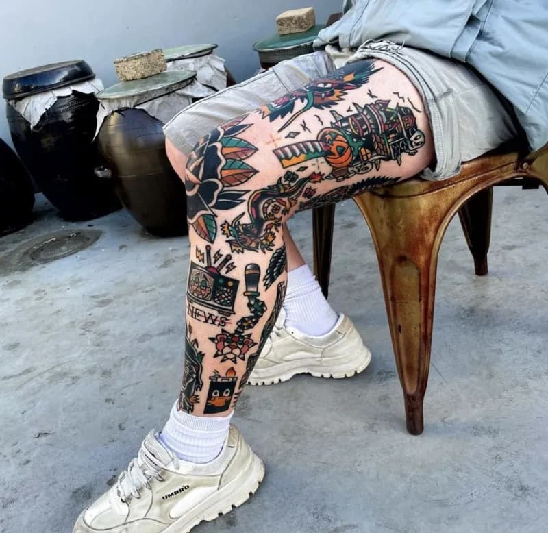 올드스쿨 긴다리