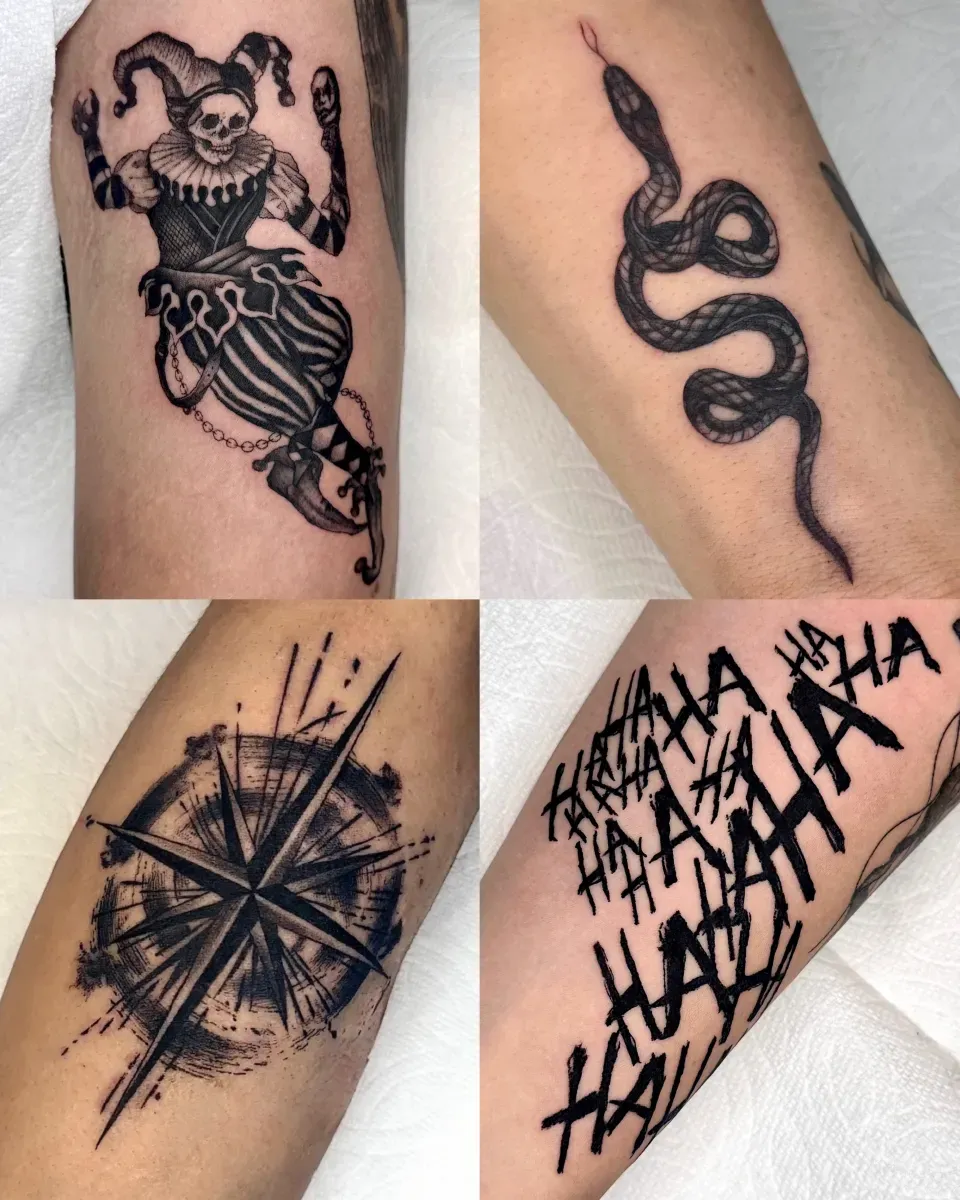 블랙워크 타투 - 1