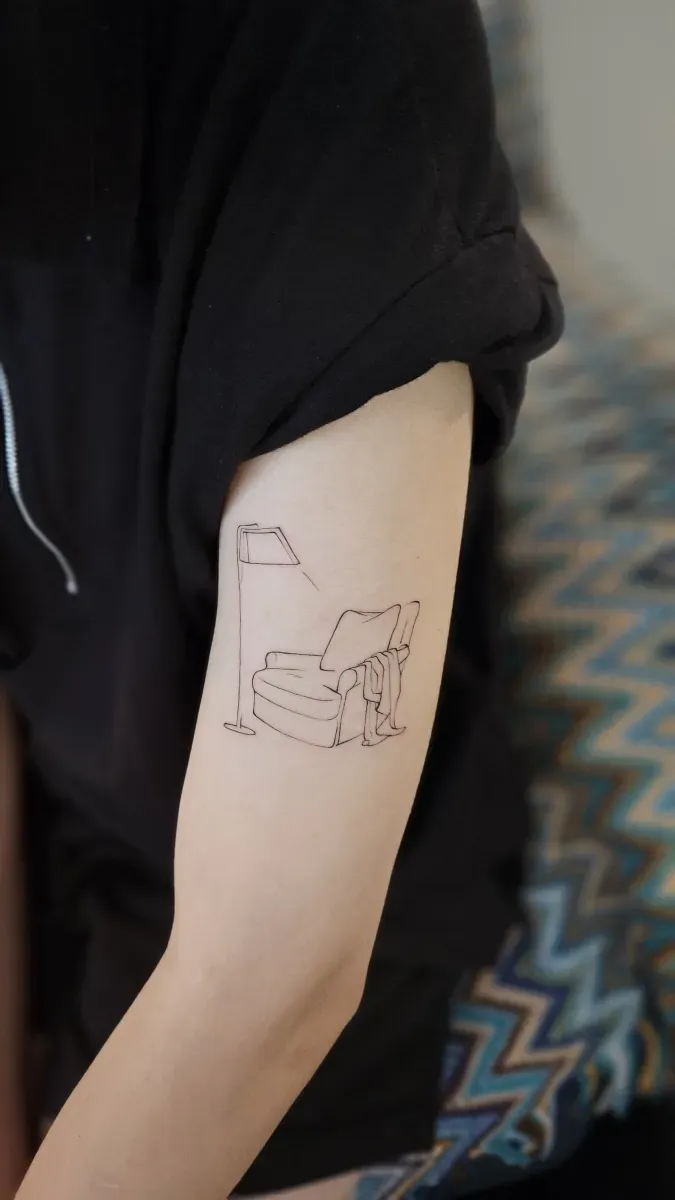 소파 라인 타투